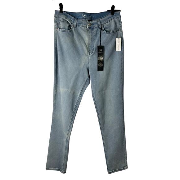 DG2 Diane Gilman Jeans Size 14T Virtual Stretch Skinny Light Wash High Waisted - Picture 1 of 13